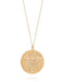 Luna Coin Necklace - 9ct Gold Yellow Gold with a 9ct Yellow chain